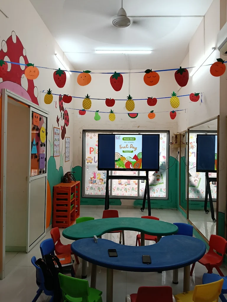 kids playing in classroom